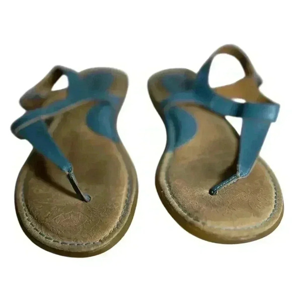 BOLO Turquoise Sandals Flats Lightly Used size 9 - Picture 4 of 9